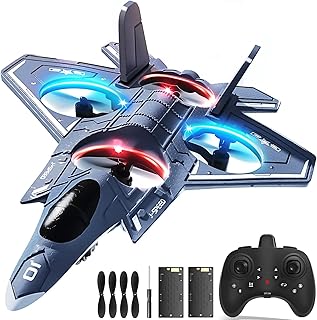 Foam Remote Control Airplanes RC Planes for Kids Adults 14+, RC Airplane Fighter Jet with Light, 360° Flip Fighter Jet Toys, Stunt Roll, Airplane Toy Gifts for Kids Boys