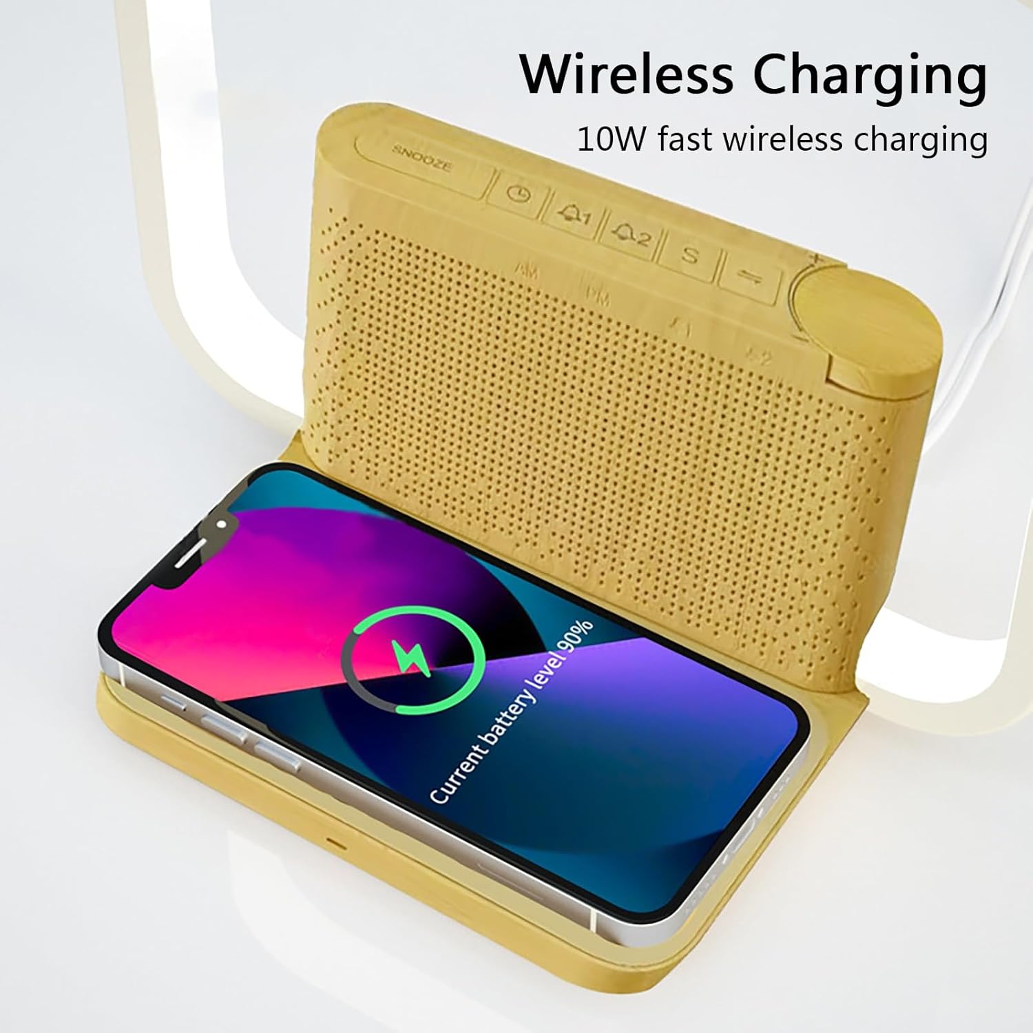 Bedroom Wake Up Light with White Noise Machine, White Noise Machine, Dual Alarms with Sunrise Simulation, 3 Brightness Levels