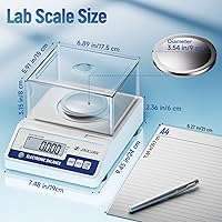 Vista 5 de Báscula de laboratorio 500gx0.001g Balanza de alta precisión Balanza analítica, escala de miligramo digital Escala de laboratorio científica