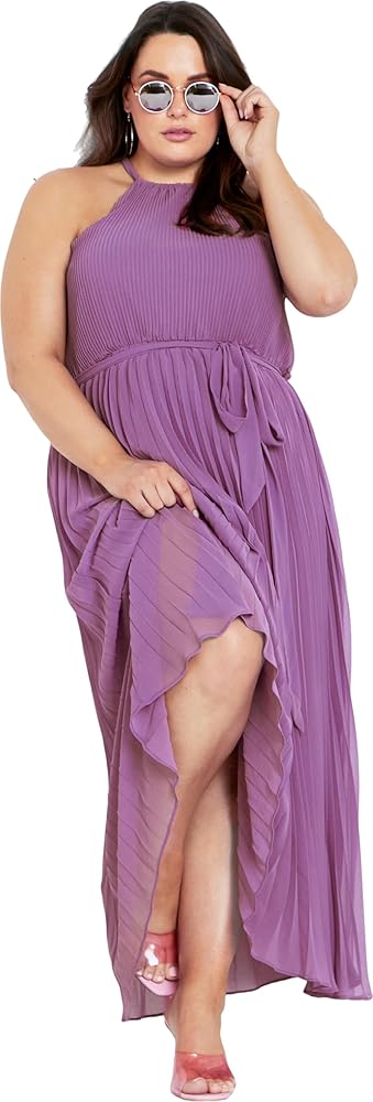 chinese dress ladies Dusty Blue Loose Linen Maxi Dress from NikkaPlace