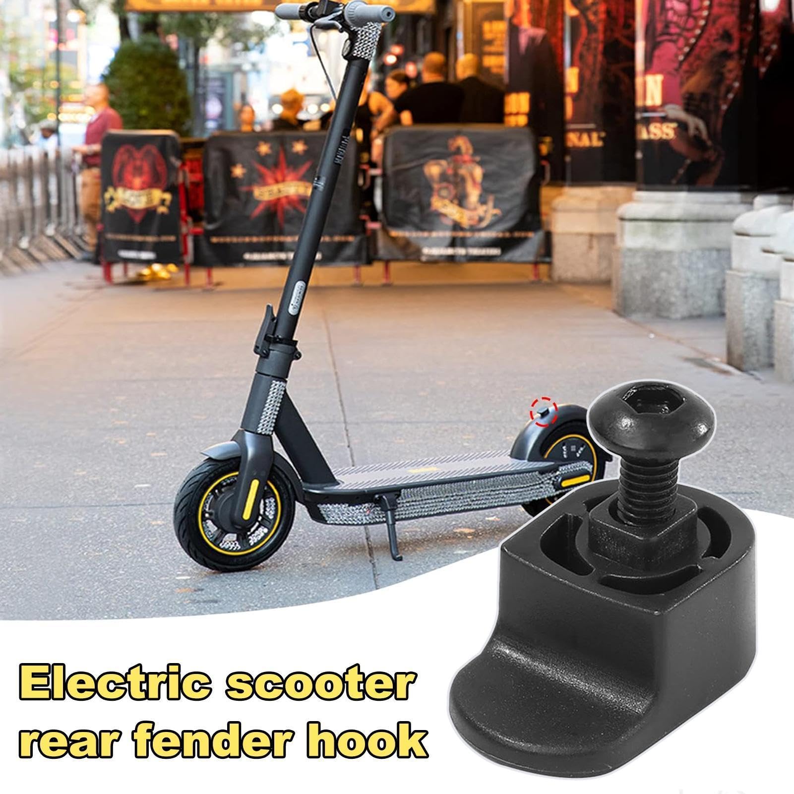 Soporte De Gancho Para Guardabarros Trasero De Fijación Para Scooter Eléctrico Conector Resistente Componente De Rueda Trasera