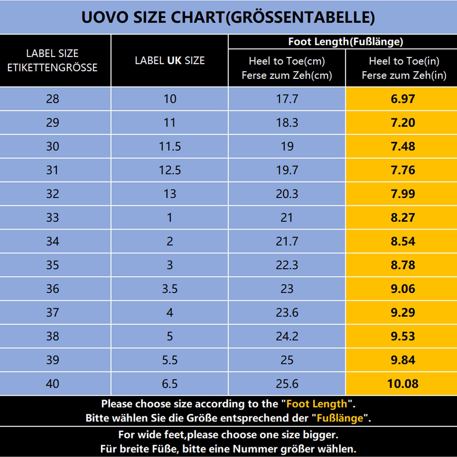 UOVO Boys Trainers Kids Walking Shoes Low-Top Sneakers Children Waterproof Trekking Hiking Footwear Running Shoes Black Blue Gray Size 9 UK Child to 5.5 UK — view 6