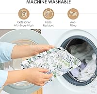 Vista 5 de YIYEA Sábana bajera ajustable floral, sábana ajustable de microfibra cepillada doble de bolsillo profundo tamaño matrimonial, sábana inferior