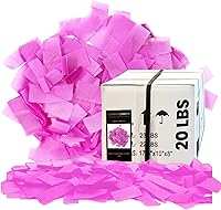 Vista 29 de Ultimate Confetti, Confeti biodegradable marrón – Confeti rectangular de papel de seda aleteado para uso en cañones y lanzadores – Confeti del Día