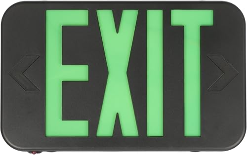 Miniatura 17 de Señal de salida LED básica de Lithonia Lighting/combo de luz de emergencia, señal de salida y luces de emergencia conmutables rojo/verde