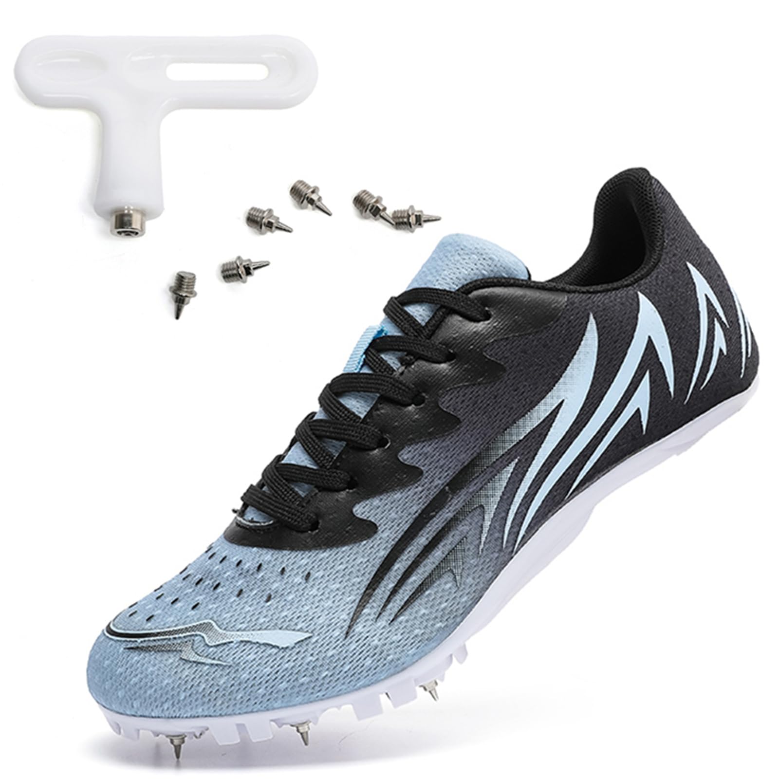 Chaussures D'athlétisme Hommes Femmes Baskets À Pointes De Sprint De Course De Saut D'entraînement pour Jeunes Garçons Et Filles