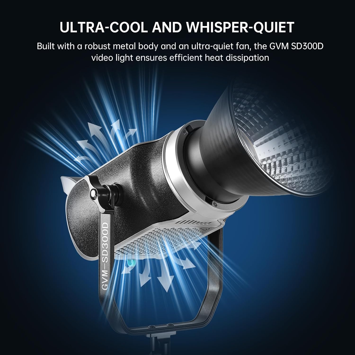 GVM SD300D LED Video Light with Softbox & Light Stand, 300W Video Light Kit with DMX/APP Control,92600Lux@1m,2700K-7500K, CRI97+, Bowens Mount Studio Lights for Studio, Portrait, Commercial, YouTube
