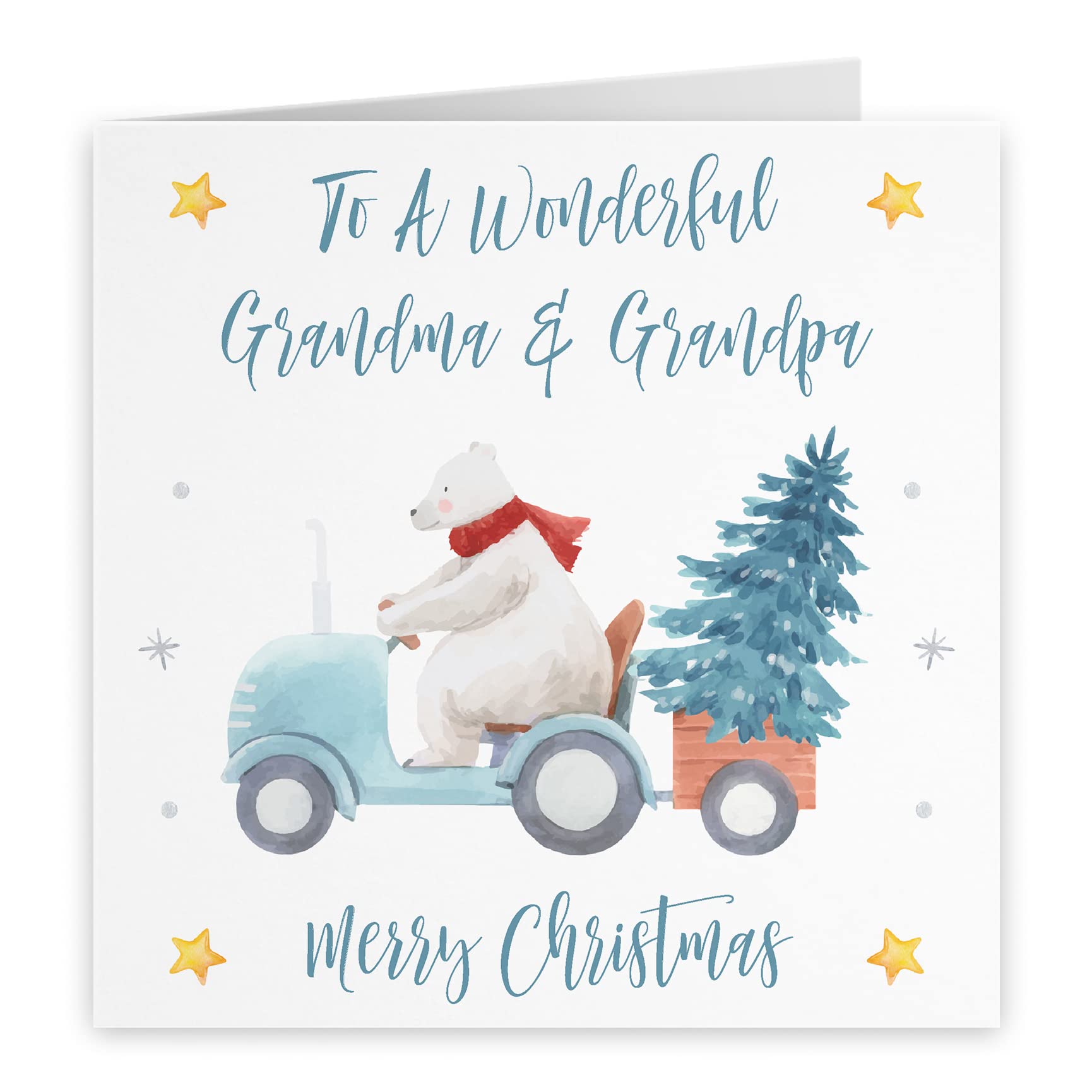 Hunts England - Grandma And Grandpa Christmas Card - To A Wonderful Grandma & Grandpa - Merry Christmas - Polar Bear Collection - Image 2
