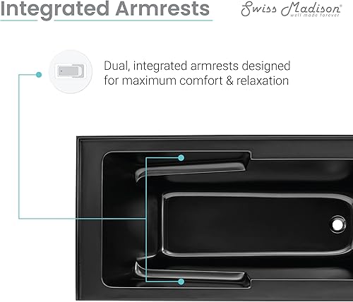 Miniatura 209 de Voltaire - Bañera de 54 x 30 pulgadas para desagüe con delantal BLANCO BRILLO