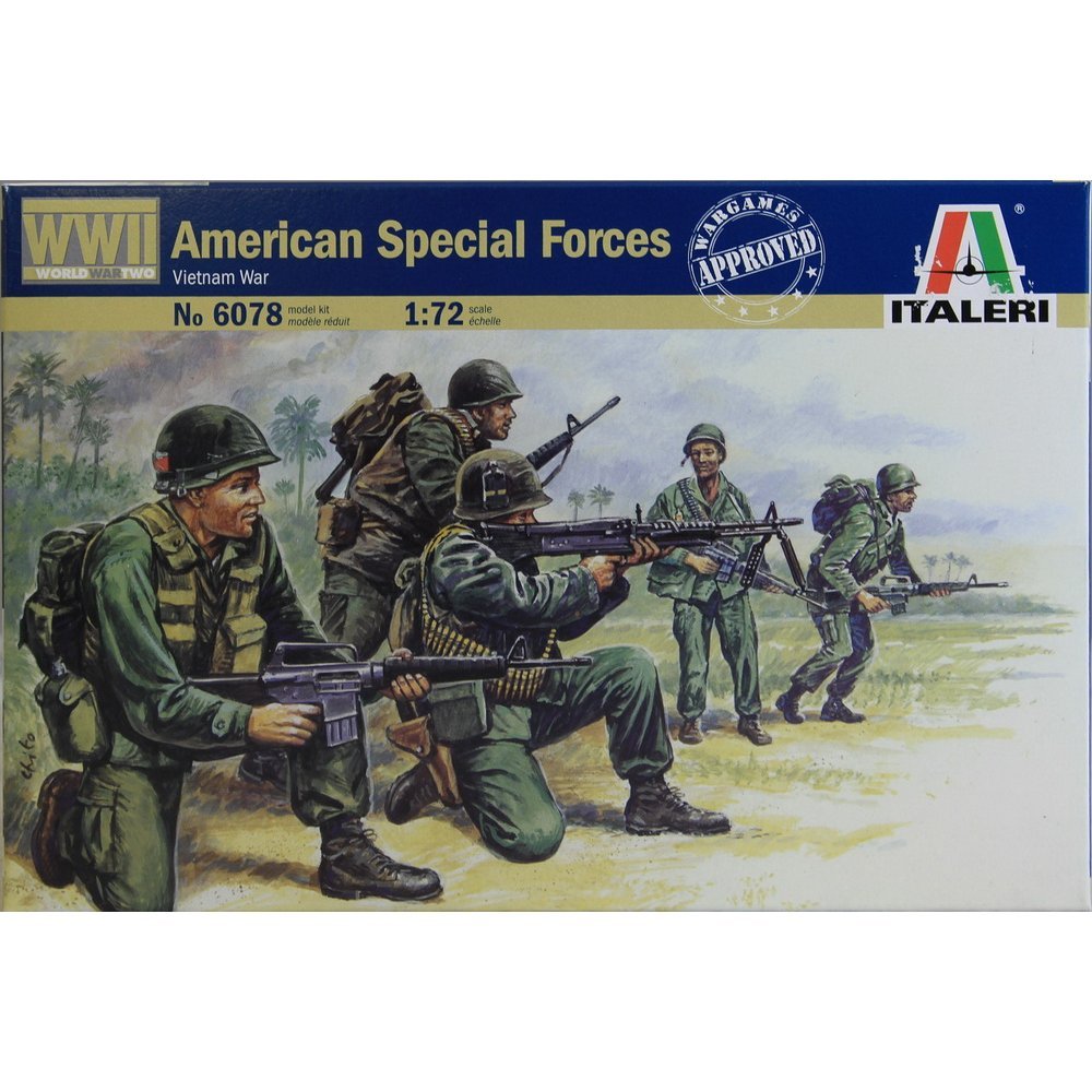 Italeri 1:72 Vietnamkrieg Figuren – Amerikanische Spezialeinheit, 50 Figuren