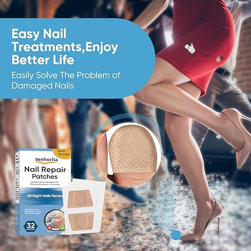 Miniatura 2 de Tratamiento de uñas de los pies, 32 parches de reparación de uñas, tratamiento de uñas de los pies, extra fuerte para restaurar la apariencia de