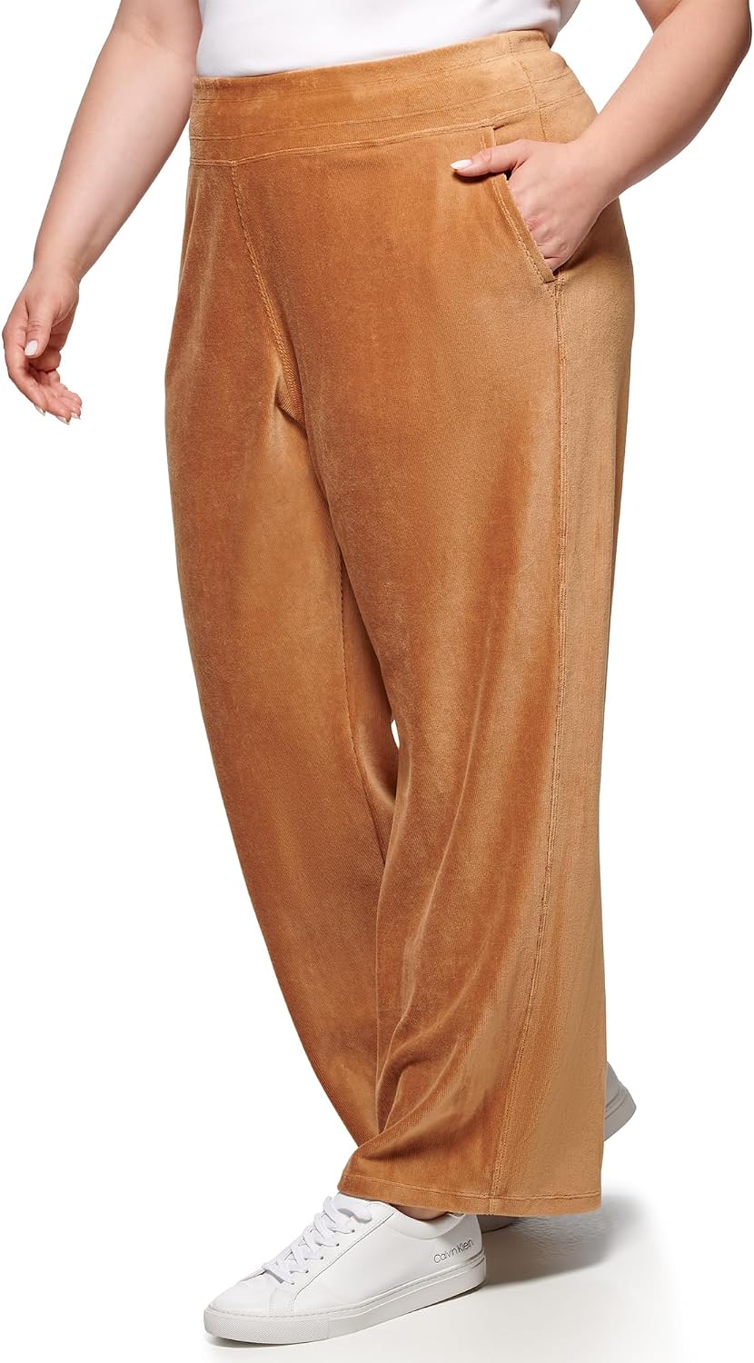 Calvin Klein Performance Womens Wide Leg Slant Pocket PantYoga Pants