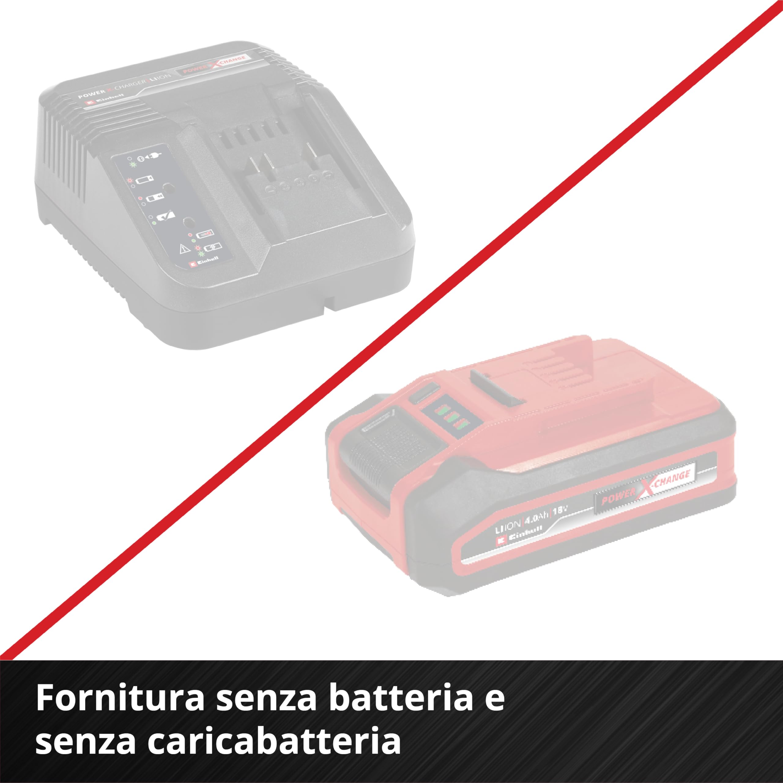 Sega a batteria Einhell Professional GP-PS 18/20 Li T BL-Solo Power X-Change (18 V, lunghezza di taglio 15 cm, Brushless, velocità catena 8 m/s, lubrificazione autom. della catena, senza batteria)