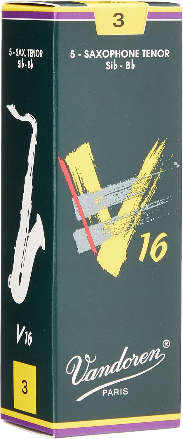 Vandoren SR7225 Tenor Sax V16 Reeds Strength 2.5; Box of 5, Black : Musical Instruments
