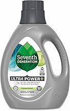 Seventh Generation Liquid Laundry Detergent, Clean Scent, 50 Loads, Power+ Fights Stains & 6X Cleaning Agents, 87.5 Fl Oz