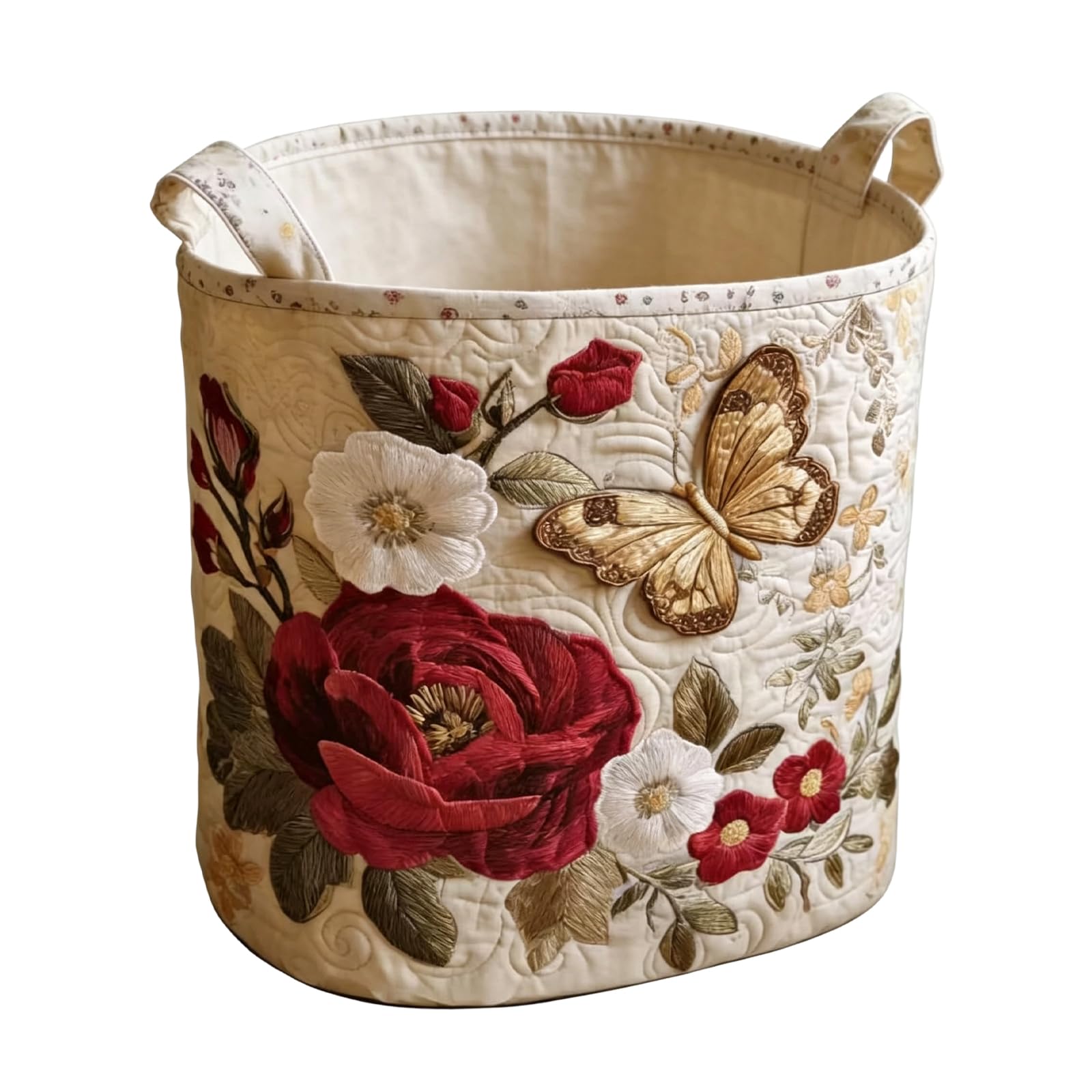 Limtula Type 04 Multipurpose Foldable Dirty Clothes Hamper With Bohemians Floral Pattern And Handles Modern Patterned Laundry Solution Polyester Collapsing Laundry Bin