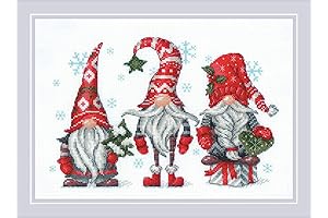 RIOLIS Gnomes Counted Cross Stitch Kit: Charming Artwork for Your Home