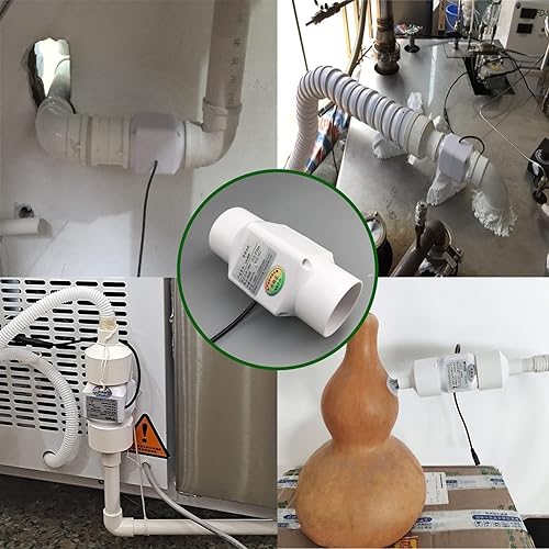 Miniatura 7 de Ventilador de escape de conducto en línea de 2 pulgadas y 18 W, ventilador de ventilación de circulación de aire de 12 V, mini ventilador de