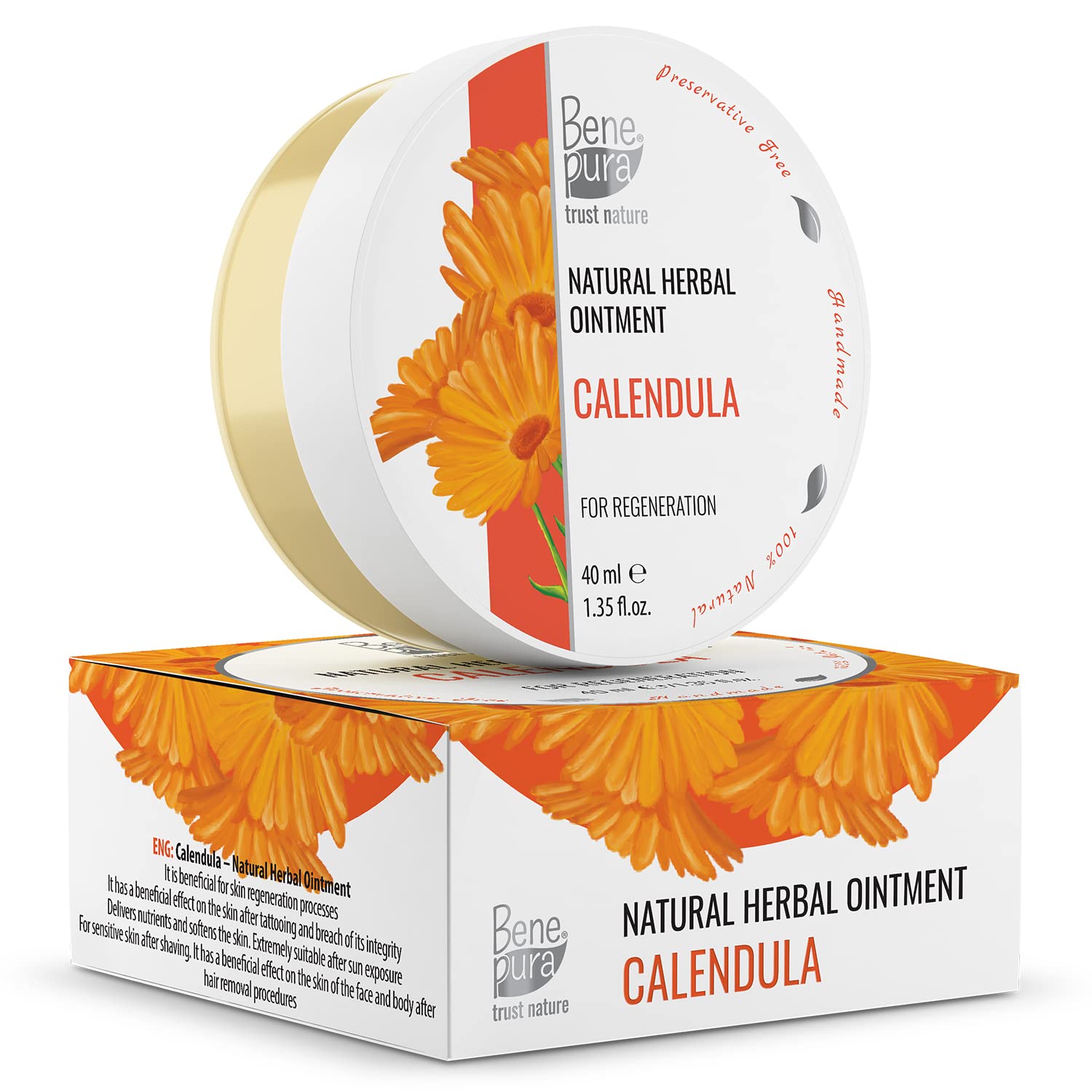 BenePura Calendula Ointment Natural Calendula Cream for