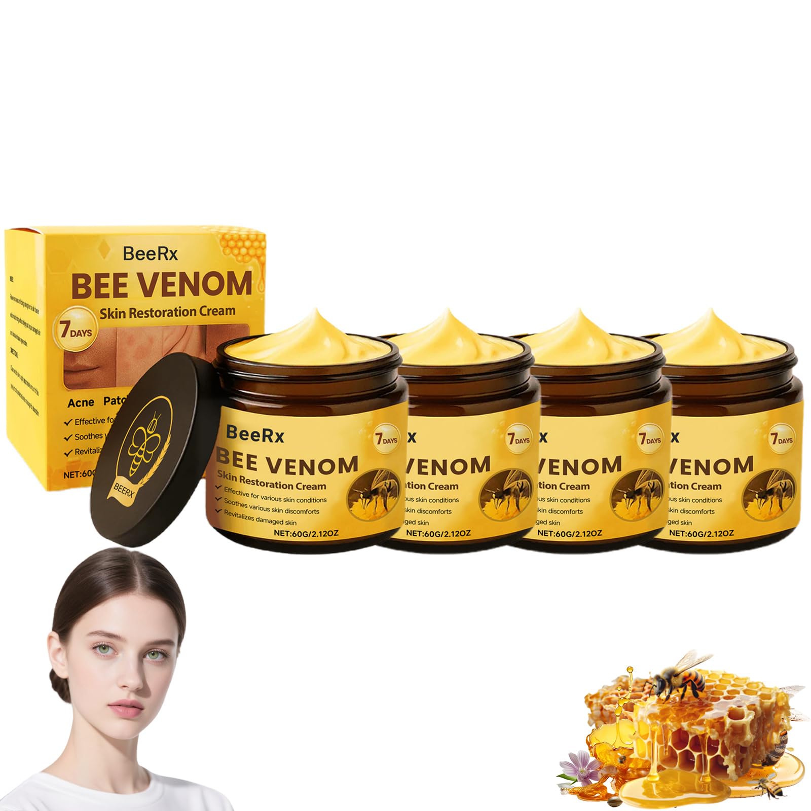 Amazon.com : BeeRx Bee Venom Skin Treatment Cream, Professional