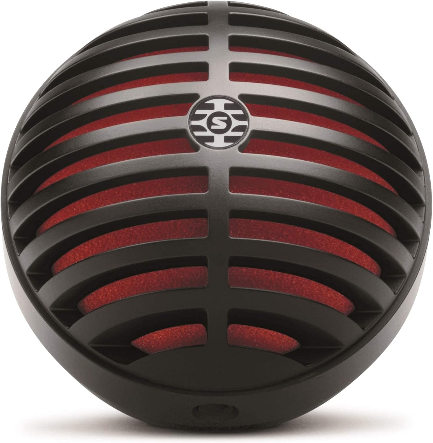 Shure MV5 Digital Condenser Microphone with USB and Lightning Cables - Black with Red Foam