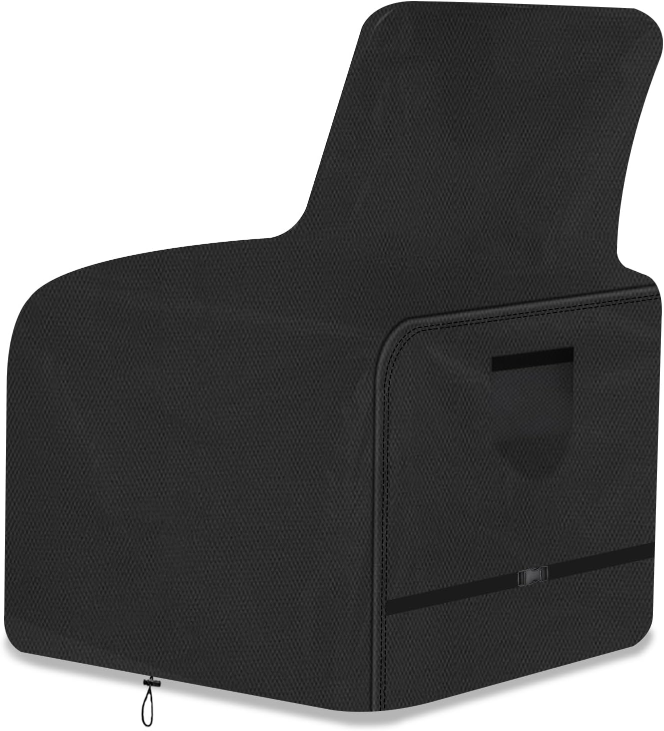 Patio Chair Cover,600D Heavy Duty Waterproof Covers for Lawn/Garden Recliner Chiar, All-Weather, Black, 29.9 * 31.5 * 43inch (Black)