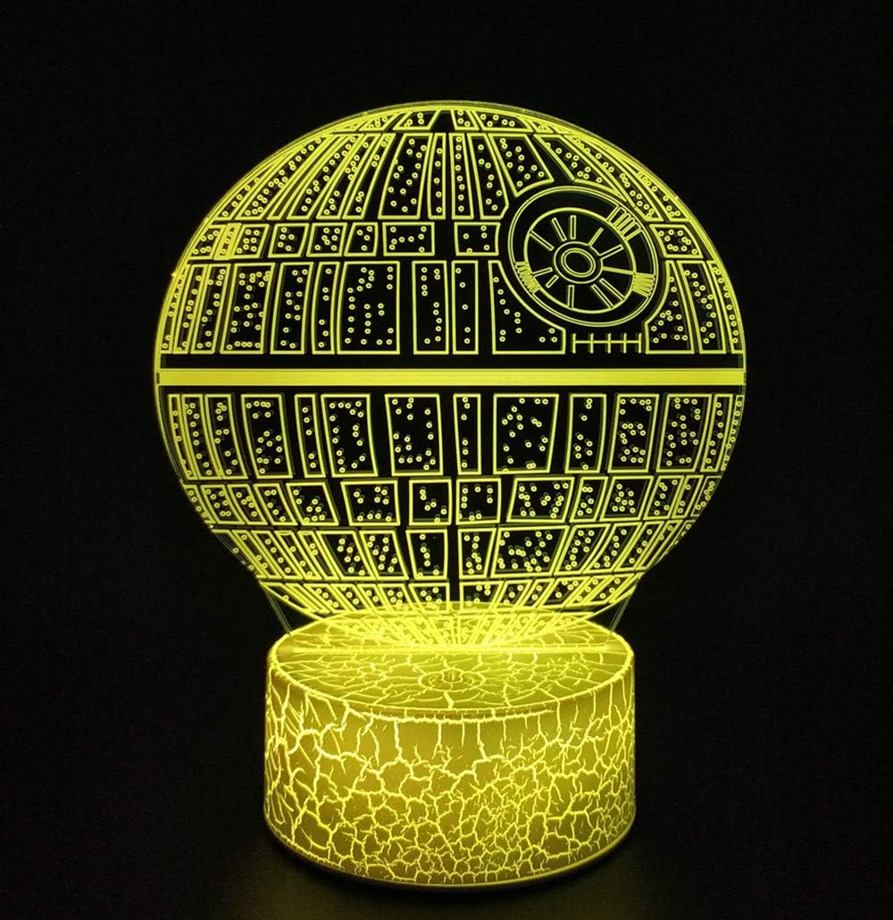 3D Optical Illusion Night Light, Visual Creative LED Desk Lamp Touch Control and Remote Control 16 Colors Dimmable Change USB Powered for Home Decorations or Holiday Gifts
