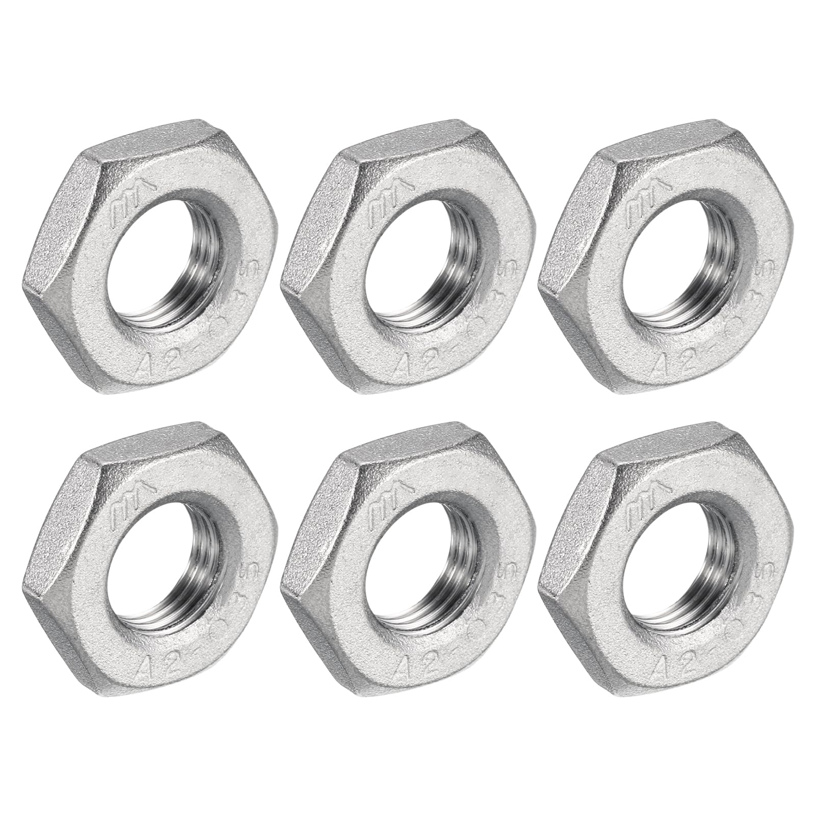 QUARKZMAN 6pz Dado per Raccordi a Compressione in Ghisa, Dado in Acciaio Inossidabile 304 PT 1/8" Filettatura Femmina Fissaggio Idraulico, Idropulitrice e Pulitore Sottoscocca