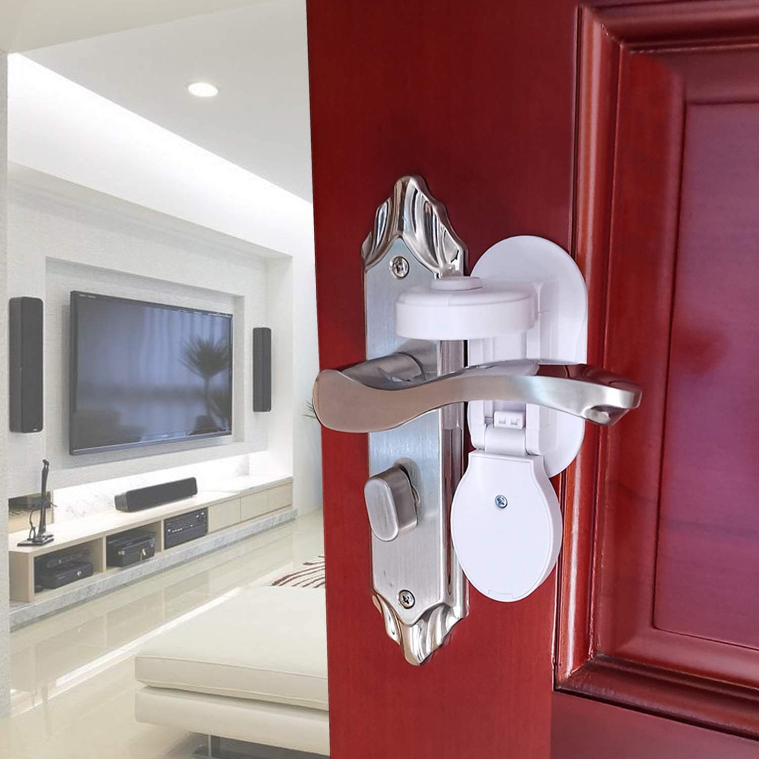 Door Lever Locks, TUSUNNY Improve Child Proof Door Handle