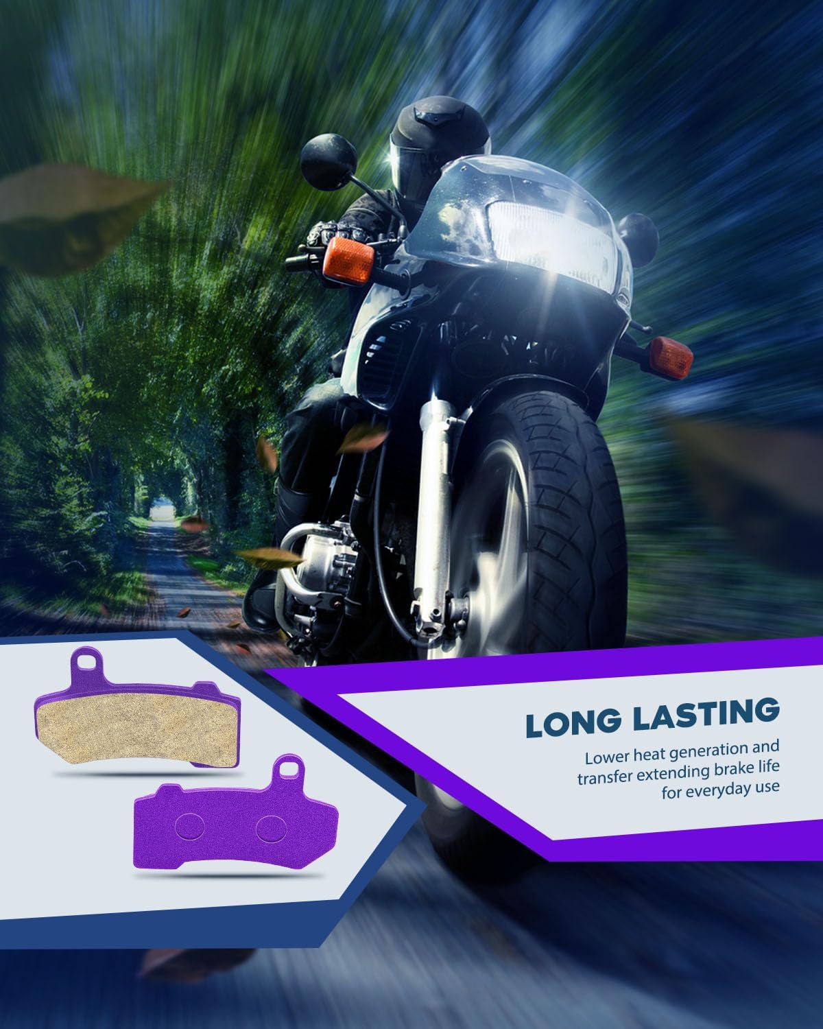 ECCPP Brake Pads for FLHTCU Ultra Classic Electra Glide 2008-2022