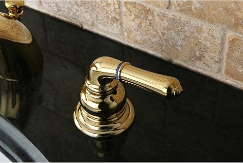 Miniatura 2 de Elements of Design Victorian EB952 - Mini grifo de lavabo generalizado con ventana emergente, de 4 a 8 pulgadas, latón pulido