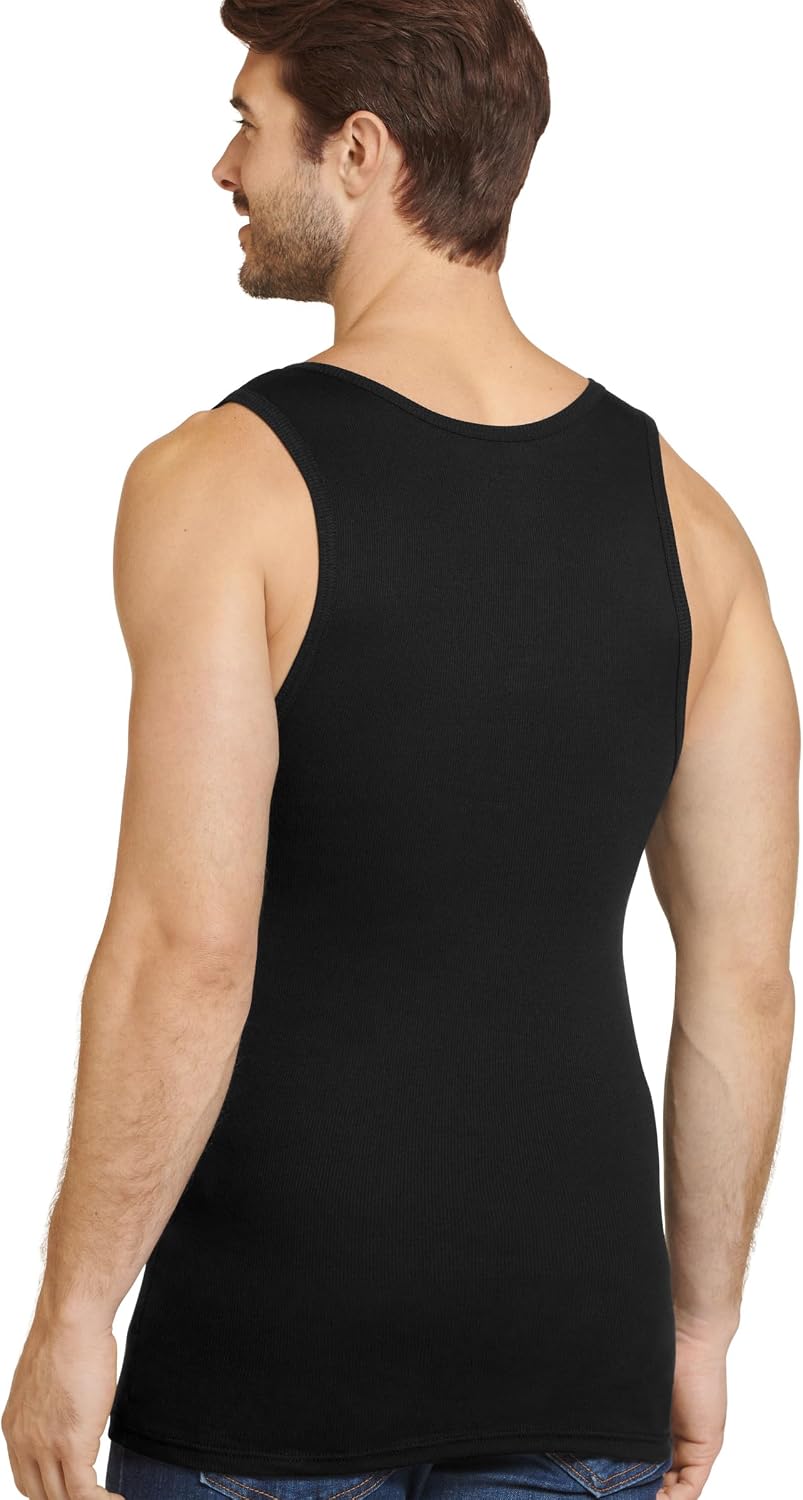 Jockey Men's Undershirt Made in America 100% Cotton Tank - 2 Pack