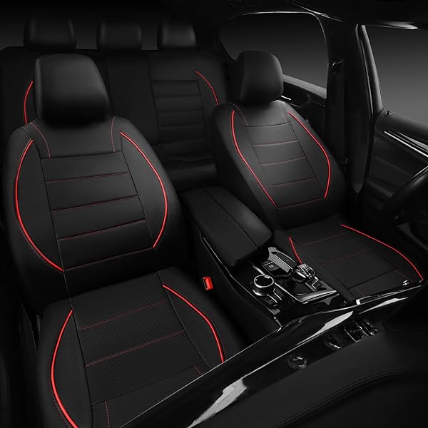 CAR PASS Universal PU Leather Seat Cover 4