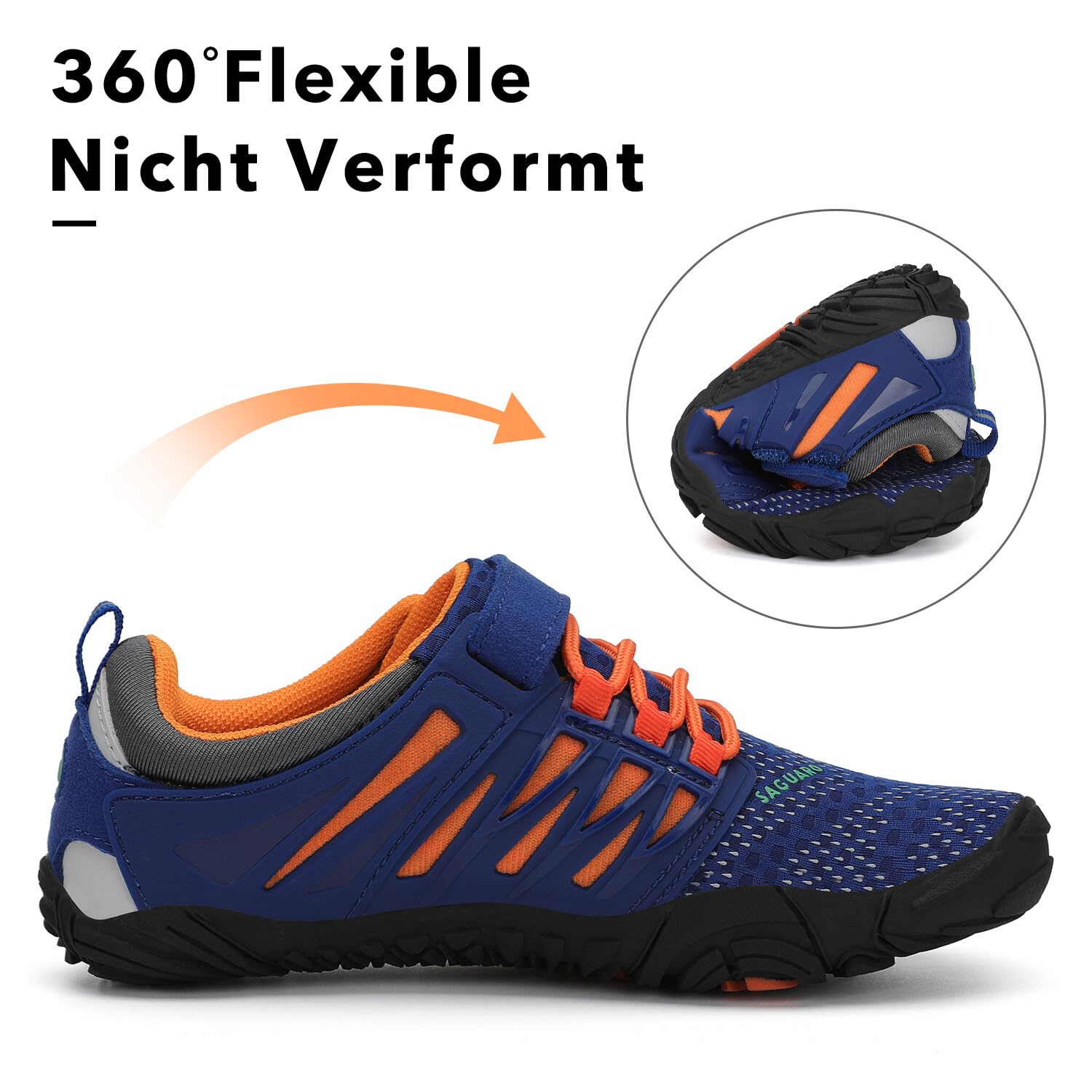 SAGUARO Barefoot Shoes Bambini Traspiranti Scarpe Barefoot Ragazzi Ragazze Scarpe Minimaliste Gr.24-36