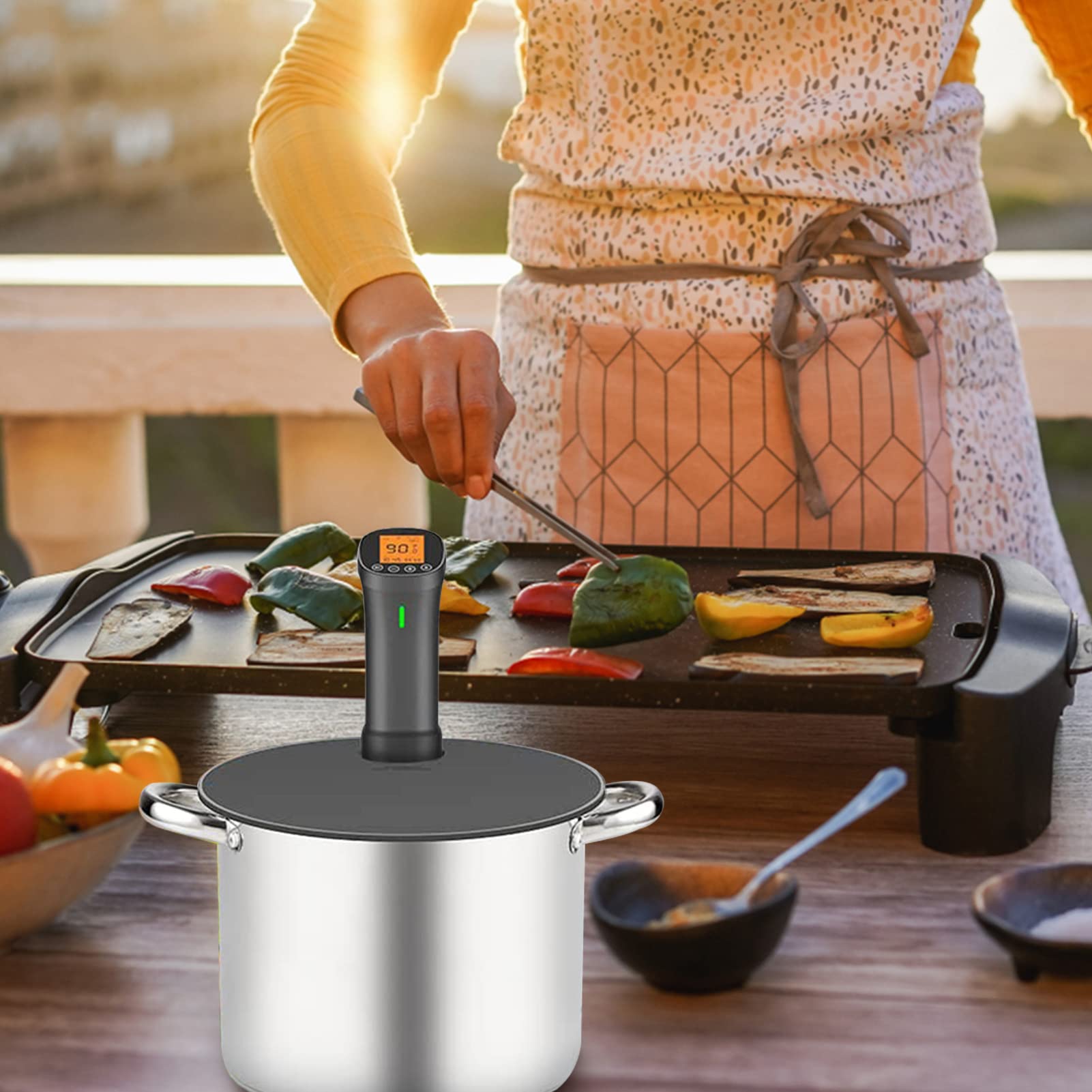Sous Vide Deksel Voor Precisie Koken - Compatibel Met De Meeste Sous Vide Fornuizen Zware Siliconen Afdichting Energiezuinig Kortere Opwarmtijden