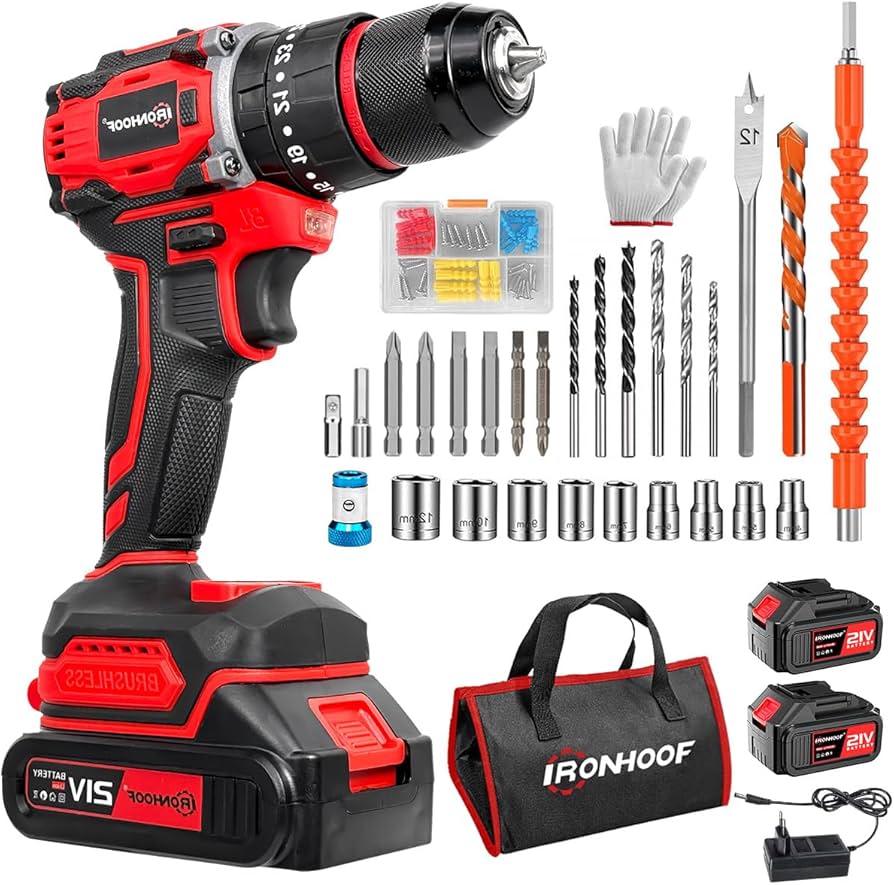 Furadeira Parafusadeira A Bateria Brushless Sem Fio Profissional