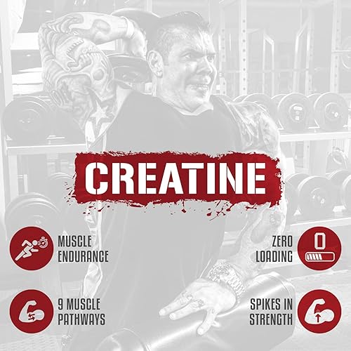 Miniatura 3 de Rich Piana 5 Nutrition CreaTEN 10 - Mezcla de creatina  Polvo de creatina saborizado para ganancia muscular  Potencia máxima fuerza resistencia y