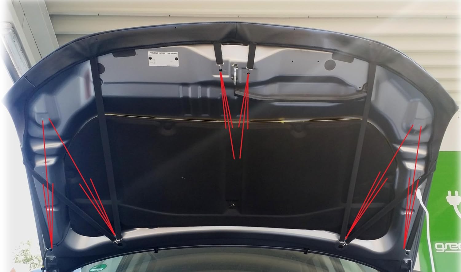 Hood Bra Front End Nose Mask Compatible with Mitsubishi Outlander Since 2012 Bonnet Bra STONEGUARD Protector Tuning
