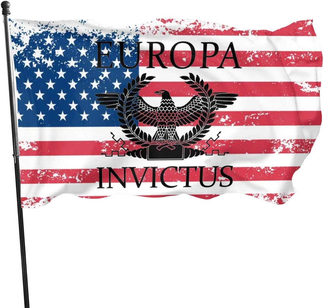 WUZLONGFLAG American USA US Flag 3x5 Ft Europa Invictus