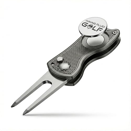 Golf Divot Repair Tool — 5-in-1 Golfing Ball Marker, Pitch