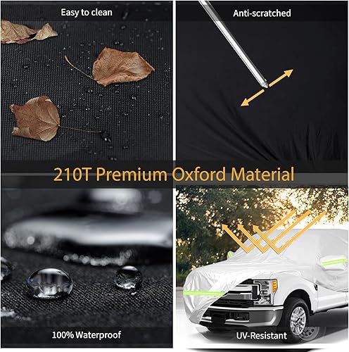 Miniatura 4 de Funda impermeable para automóvil Fo-rd F250 F350 Raptor Pickup Super Crew Cab 5 - 8 pies de largo, cubierta de camión de cama para todo tipo de