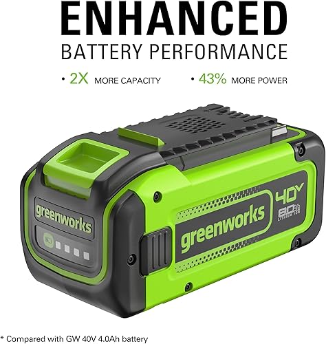 Miniatura 10 de Greenworks 40 V (165 MPH  660 CFM  75+ herramientas compatibles) Mochila inalámbrica sin escobillas, soplador de hojas de mochila sin escobillas,