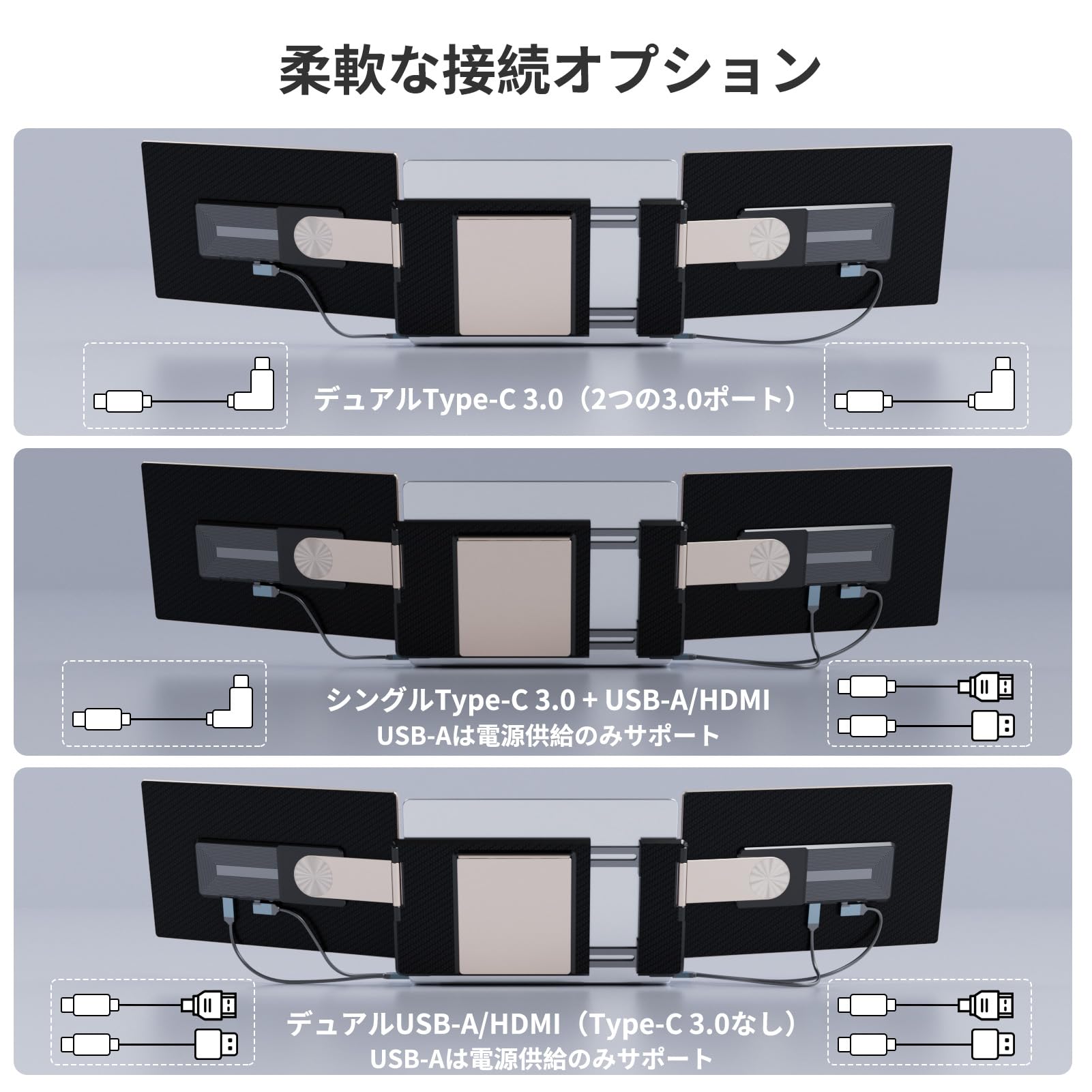 Amazon.co.jp: Laptomo S6 トリプルポータブルモニター 15.6