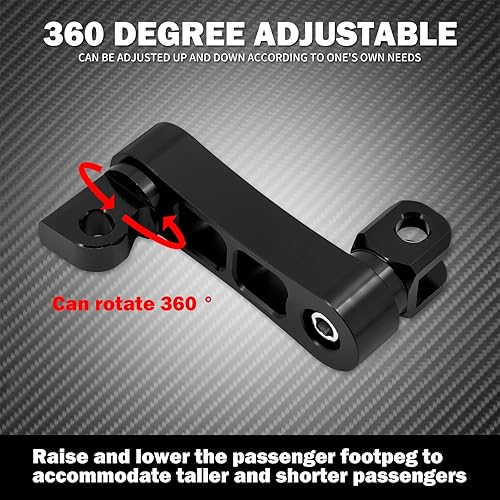 Miniatura 4 de Estriberas ajustables para motocicleta, clavijas de autopista para montaje masculino, abrazadera, abrazadera, soporte para Harley Sportster, Dyna,