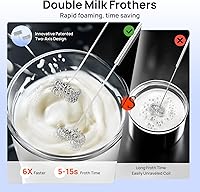 Vista 6 de Consciot 4-in-1 Immersion Blender Handheld Max 1100W, Corded Stick Emulsifier with Entire Stainless Steel Blender Shaft, Trigger Speed Control, For