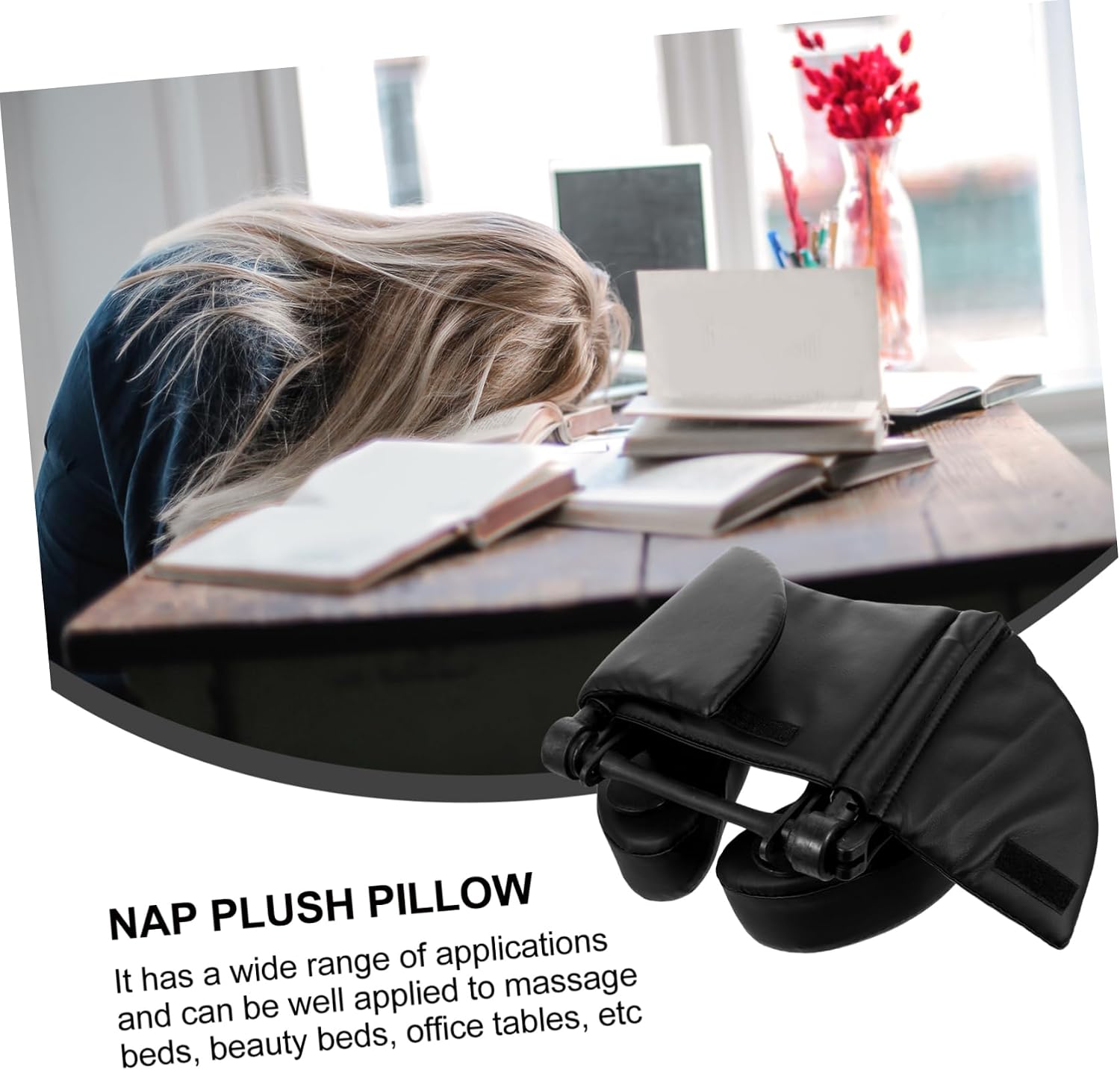 DOITOOL Cushion Pillow Desk Cushion for Nap Office Desk Pillow Made of PU and Sponge