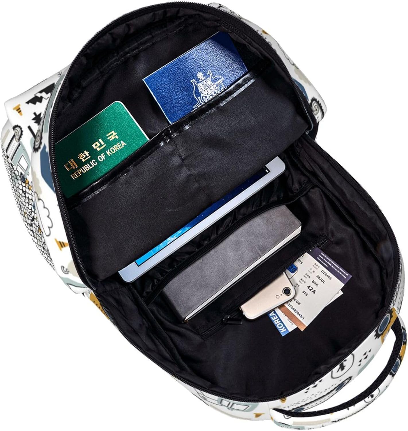 Construction Transport Car School Backpack for Boys Girls Kids 16 Inch Waterproof Strap Adjustable Travel Casual Daypack Lightweight Schoolbag Construction Truck Excavator Bookbag - Image 5