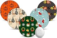 Vista 23 de Dexcom - Parches impermeables G7, estampado floral, paquete de 10 parches Amolyfe Dexcom Stelo Overpatchs, a prueba de golpes con tapa dura