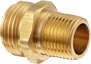 Dixon BA74 Brass Fitting, Adapter, 3/4" GHT Male x 1/2" NPTF Male