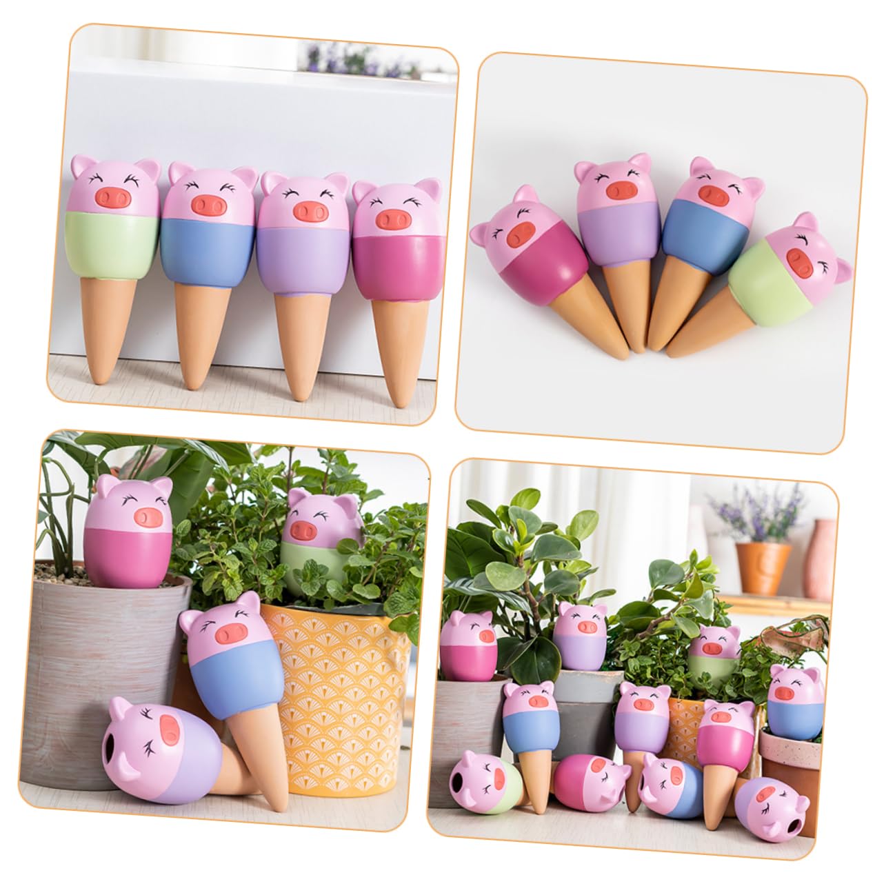 YARNOW 12pièces Dispositifs Arrosage Automatique Terracotta Globes Arrosage Mignons pour Pratique